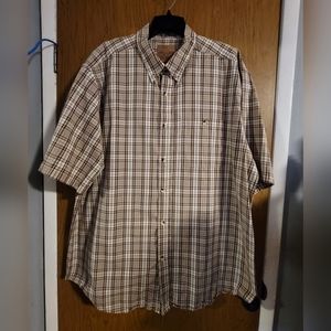 Buckhorn River XXL Short Sleeve Button-down Plaid shirt